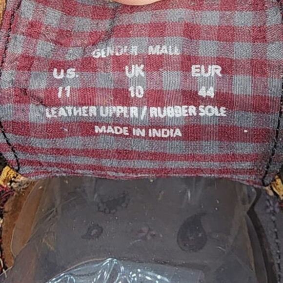 Ben Sherman Leon Pebbled Leather Derby Cap Toe Academia Loafers Lt Brown Size 11 - Picture 8 of 8